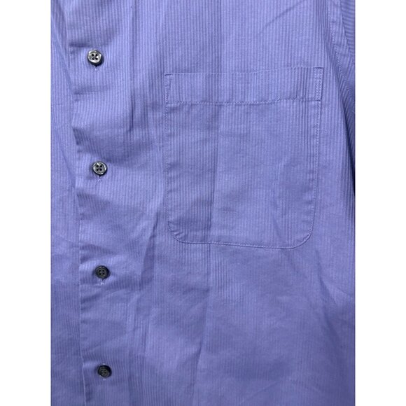 Geoffrey Beene Mens‎ Wrinkle-Free Size Small 14 1/2 32/33 Lavender Button Up - Picture 2 of 6